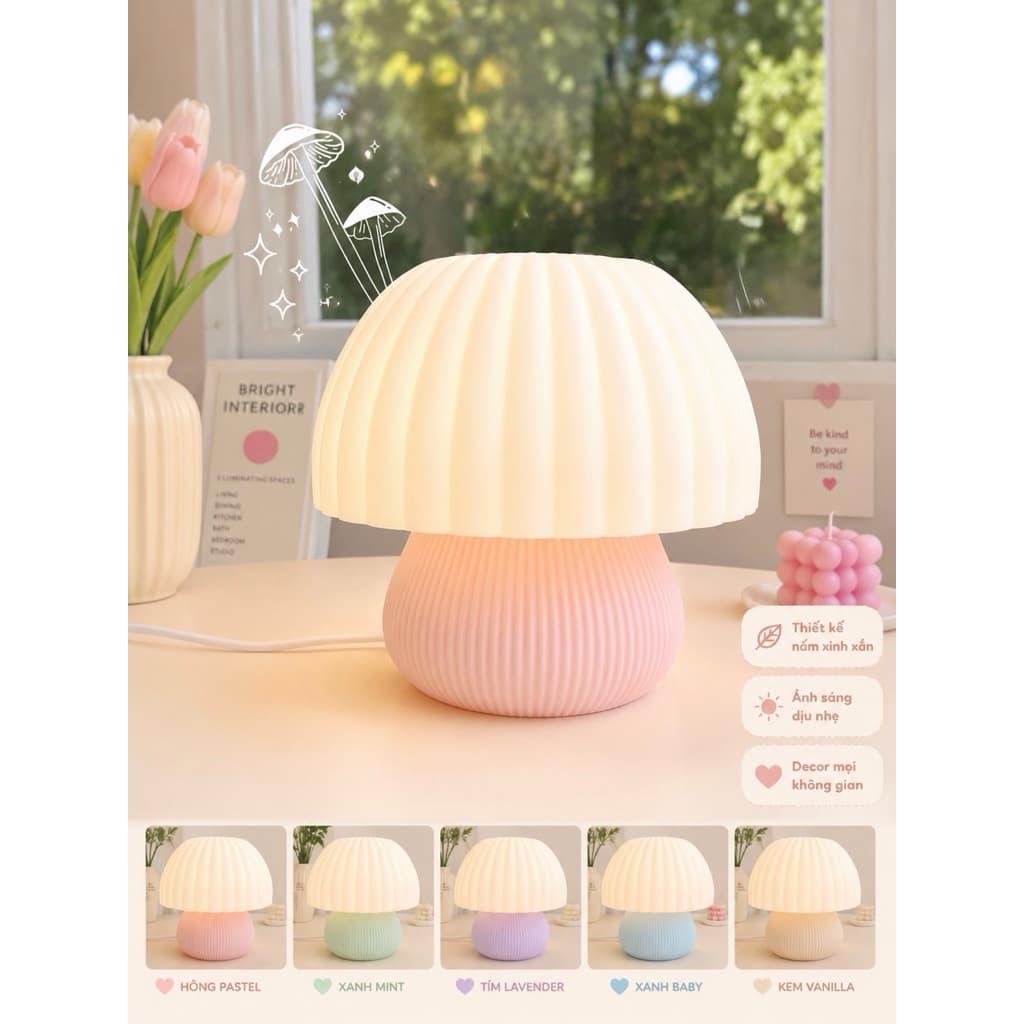 🍄Đèn nấm mushroom Ver2