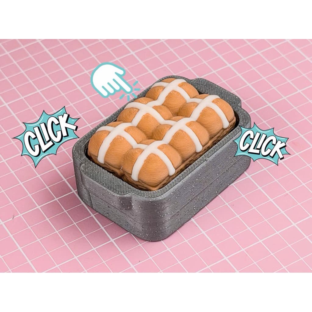 Móc Khóa Clicker Bánh Mì Sữa Mini