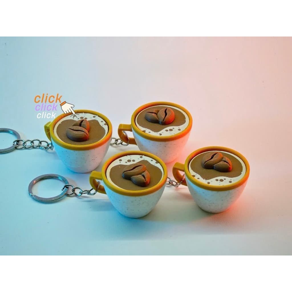 Sỉ&Lẻ Móc Khóa coffee cup Mini Premium