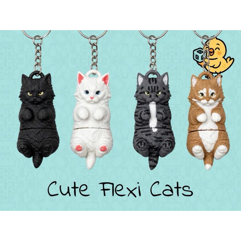 Móc Khóa Flexi Mèo Con Mini