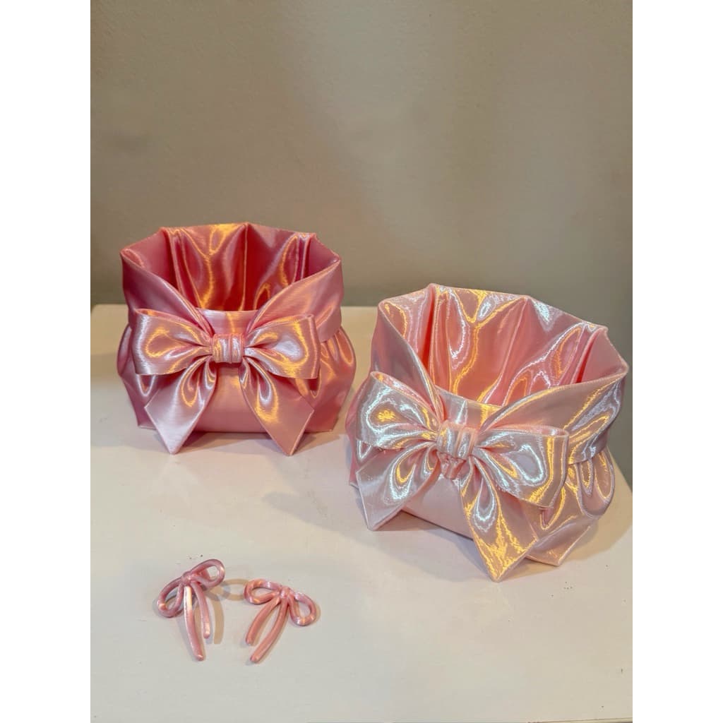 Giỏ Đựng Đồ Nơ Satin